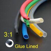 1 meter 1.6/2.4/3.2/4.8/6.4/7.9/9.5mm Diameter 3:1 Adhesive Glue Lined Heat Shrink Tubing Dual Wall Wrap Wire Cable Waterproof