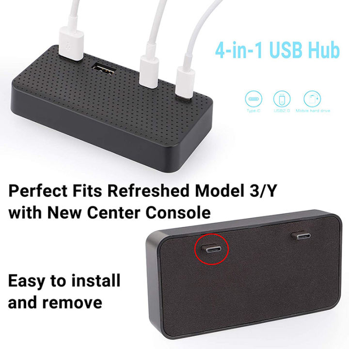 upgrade-refreshed-for-tesla-model-3-model-y-usb-hub-4-in-1-center-console-adapter-accessories-game-music-usb-hub