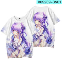 Azur Lane Cosplay Men Women 3D Basic Short Sleeve T shirt Casual Tee Y16