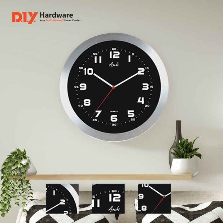 ♗Asahi Wall Clock With Free Battery Inside M2412 | Lazada PH