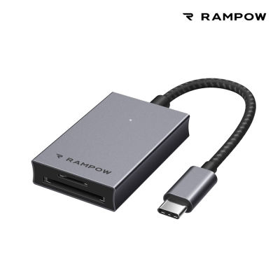 RAMPOW USB-C to SD Card Reader 2 in 1- 5Gbps คุณภาพสูง รับประกัน 1 ปี