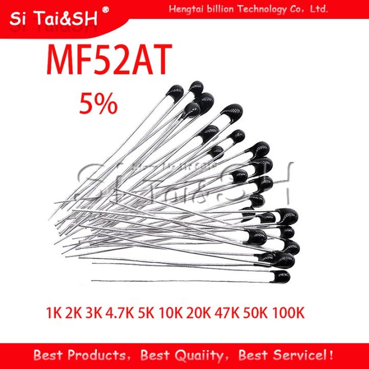 【lz】 20pcs Mf52at Mf52 B 3950 Ntc Thermistor Thermal Resistor 5 1k 2k 3k 47k 5k 10k 20k 47k 50k 