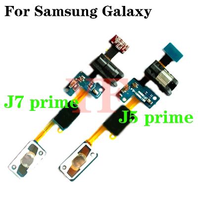 สําหรับ Samsung Galaxy J5 J7 Prime On5 G570F On7 G610F G610 2016 ปุ่มกดโฮม เซนเซอร์ แจ็คเสียง หูฟัง Flex
