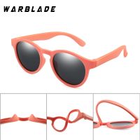 WarBLade Colorful Flexible Kids Sunglasses Polarized Boys Girls Round Sun Glasses Child Baby Eyewear Silicone Eyeglasses UV400