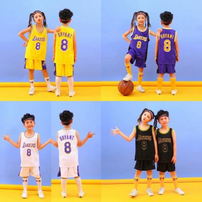 NBA Los Angeles Lakers 8 Kobe Bryant Jersey for Kids Children Basketball Uniform