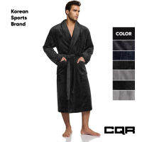 TSLA- [CQR] Mens Microfiber Shawl Collar Mink Robe | Sleeping Robe | Mens Sleeping Outfit | (CQ-HPR400)