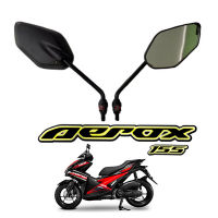 กระจก กระจกมองข้าง กระจกมอเตอร์ไซต์ aerox aerox155 แอร็อค แอรอค กระจกขายาว เกลียว Yamaha ดำ ราคาต่อคู่ Aerox Aerox155 ใส่ได้ทุกรุ่น กระจกมองหลัง กระจก