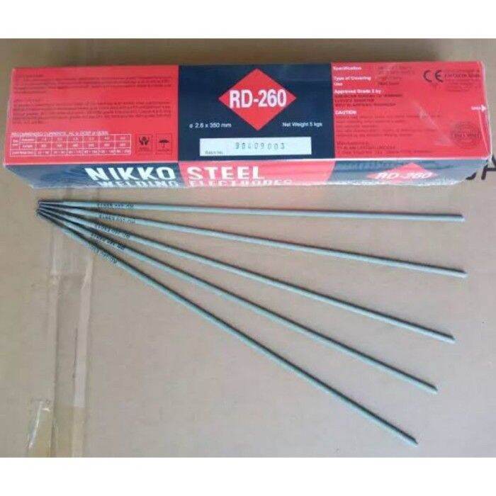 KAWAT LAS RB-26 2,6MM 3,2MM NIKKO STEEL RD260 WELDING ELECTRODES 5KG ...