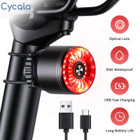 Cyatan Calikal Lampu Belakang Boleh Dicas Semula IP65 Kalis Air Keselamamaran Berbasikal Belakang Cahaya 5 Mod ไฟอุปกรณ์รถจักรยานจักรยาน