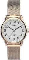 Timex Womens TW2U08100 Easy Reader 25mm Rose Gold-Tone Stainless Steel Mesh Bracelet Watch