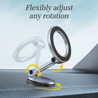 Car Magnetic Phone Holder Folding Strong Magnet Mount Mobile Phone Stand GPS Support for IPhone 13 12 Xiaomi Samsung Car Mounts