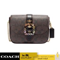 กระเป๋าสะพายข้าง COACH CE623 GEMMA CROSSBODY IN SIGNATURE CANVAS WITH JEWELED BUCKLE (IMOSN)