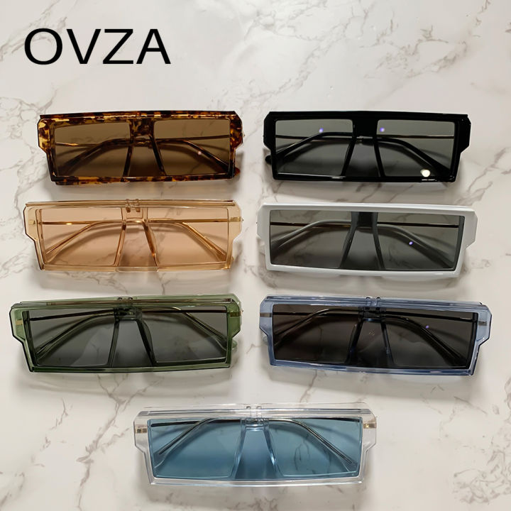 ovza-แว่นตาแฟชั่นพังก์ผู้หญิงแว่นตากันแดดใหญ่แบบมีฝาพับสองแว่นตามีชั้น-s1125