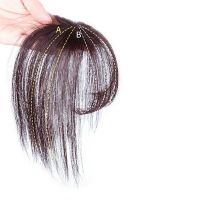 CELE Fashion 3D Air Bangs Clip Natural Real Human Hair Bangs Hairpeice Invisible