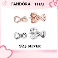 [ส่งจากกรุงเทพ]Pandora เงิน925 ต่างหู ตุ้มหู ต่างหูหนีบ Shiny Eternity Stud Earrings เครื่องประดับแฟชั่นสตรี ของแท้ 100%