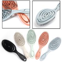 【CC】 Relaxing Elastic Massage Comb Hair Hollow Combs Scalp Styling Tools Wet Dry Curly