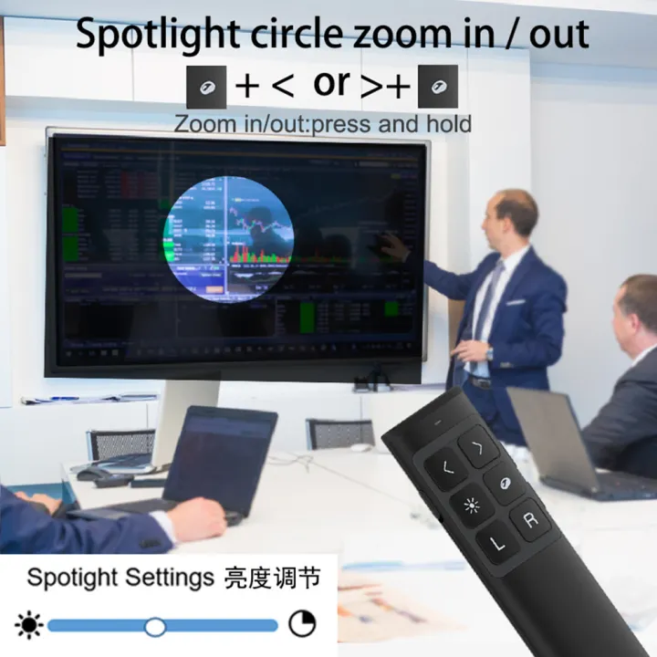 Noomya Spotlight X3 Wireless Presenter Focusing magnifier Digital laser