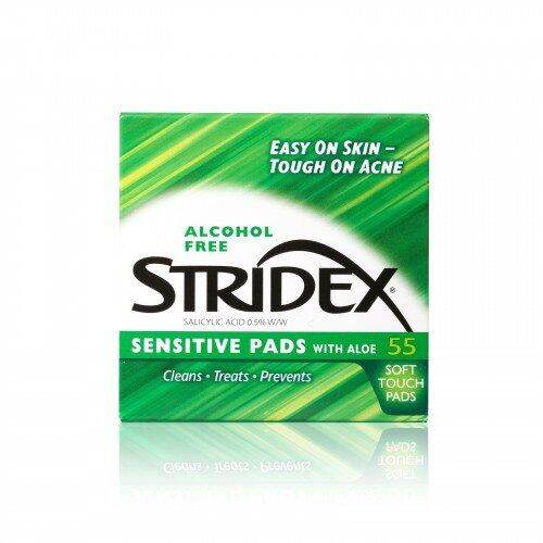 STRIDEX SingleStep Acne Control, Sensitive With Aloe, Alcohol Free