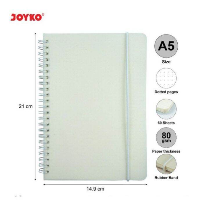 JOYKO Dotted Spiral Notebook A5 NB 700 Buku Catatan Titik Titik