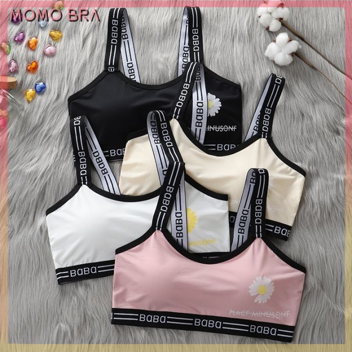 Cheap Teenageer Girls Sports Bra Gym Cotton Underwear Training Vest Your Girls  Bra Crop Top 10-16Years