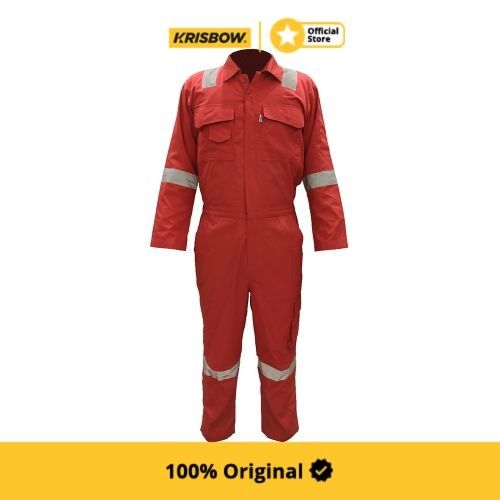 Krisbow Ukuran L Coverall Wearpack Srwprd Merah Lazada Indonesia