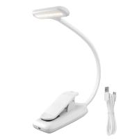 LED Book Light USB Led Rechargeable Mini Clip-On Desk Lamp Light Flexible Nightlight Reading Lamp for Travel Bedroom Book