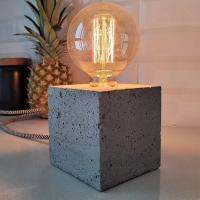 Table lamp holder Concrete Mold Resin Lamp Holder Silicone Mould Hexagon Cube Cylinder Light Bulb Base Cement Plaster Craft Mold