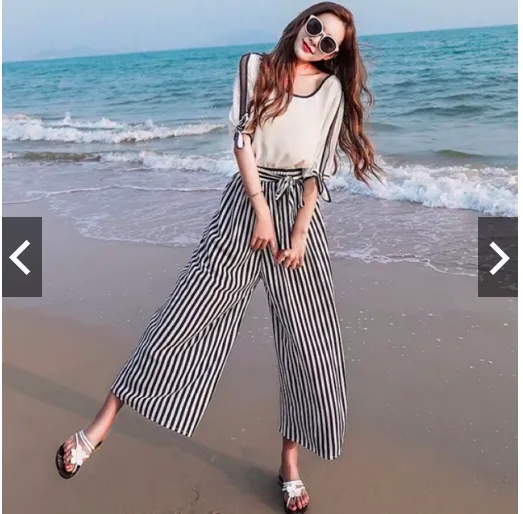 Stripes Square pants good quality Freesize | Lazada PH