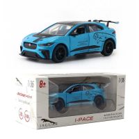 [AhQ ornaments] JACKIEKIM ของเล่น Diecast รุ่น1:36 Scale Jaguar I Pace กีฬาดึงกลับ SUV รถประตูเปิดได้การศึกษาคอลเลกชันของขวัญกล่อง