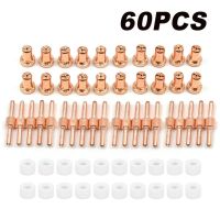 60Pcs LG-40 PT-31 Torch CUT40 CUT50 Plasma Cutter Nozzle Tips Consumables Kit Copper Tips And Electrodes Plasma Cutting Part