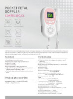 CONTEC10A10CPocket Fetal Doppler 2MHZ3Mhz Probe water proof Babysound Baby Heart Beat Monitor Household Handed Color Screen