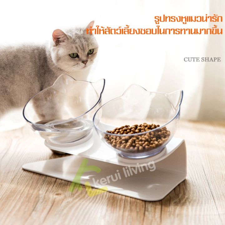 ส่งฟรี-ชุดถ้วยแมว-ถ้วยชามแมว-ที่ให้อาหารสัตว์-ชุดชามคู่-ถ้วยอาหารสัตว์เลี้ยง-ชามน้ำสัตว์เลี้ยง-ชามแมว-ชามใส่อาหารแมว