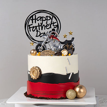 Motorcycle Fondant Cake Topper, Handmade 3D Motorcycle Cake Decoration,  Biker themed birthday party, motorbike cake topper