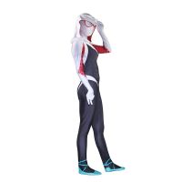 Women Gwen Stacy Cosplay Superhero Suit Jumpsuits