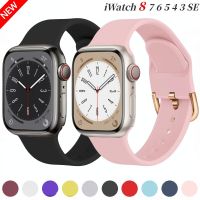 Silicone Strap For Apple Watch Ultra 49mm 8 7 45mm 41mm Series 6 5 4 SE 44mm 40mm Sport Bracelet Wristband iWatch 3 42mm Correa