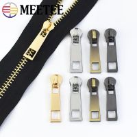 ♟✿㍿ 10/20Pcs 5 Zipper Puller Sliders for Metal Zippers DIY Jacket Suitcase Bag Zip Head Lock for Sewing Garment Luggage Accessories