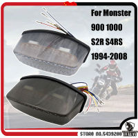 Motorcycle LED TailLights Brake Tail Lights with Integrated Turn Signals Indicators e for Ducati 1994-2008 Monster