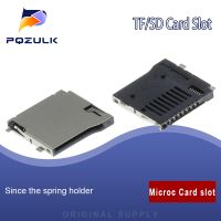 9Pin Micro SD Card Slot Connectors T-Flash Common Style Size 14x15mm TF Card Deck Self Acting Card Slot Pop-up