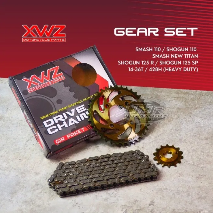 Gear Gir Set Gir Paket Smash 110 Shogun 125 Sp Smash Titan Xwz Lazada