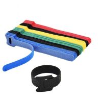 50/100Pcs T-type Cable Ties Wire Reusable Cord Organizer Wire Fastener Straps Colored Nylon Hook Loop Computer Data Cable Tie Cable Management