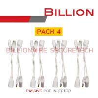 PASSIVE POE INJECTOR แพค 4 คู่ สีขาว BY BILLIONAIRE SECURETECH