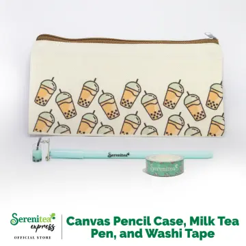 Pencil Pouch, Canvas Pencil Bag - Cream – Paper Baristas