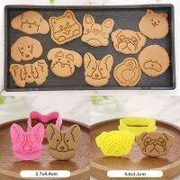 Cute Cartoon Dog Biscuit Mold Teddy Corgi Chewing Bones Home 3d Three-dimensional Pressing Biscuit Cutter Diy Cake Baking Tool Bread Cake  Cookie Acce