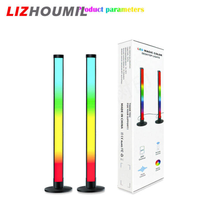 lizhoumil-ไฟ-led-สร้างบรรยากาศบนโต๊ะ-40ซม-2-4ก-ควบคุมระยะไกลด้วยรีโมทโคมไฟกลางคืนที่มีสีสันตกแต่งห้องทีวีคอมพิวเตอร์