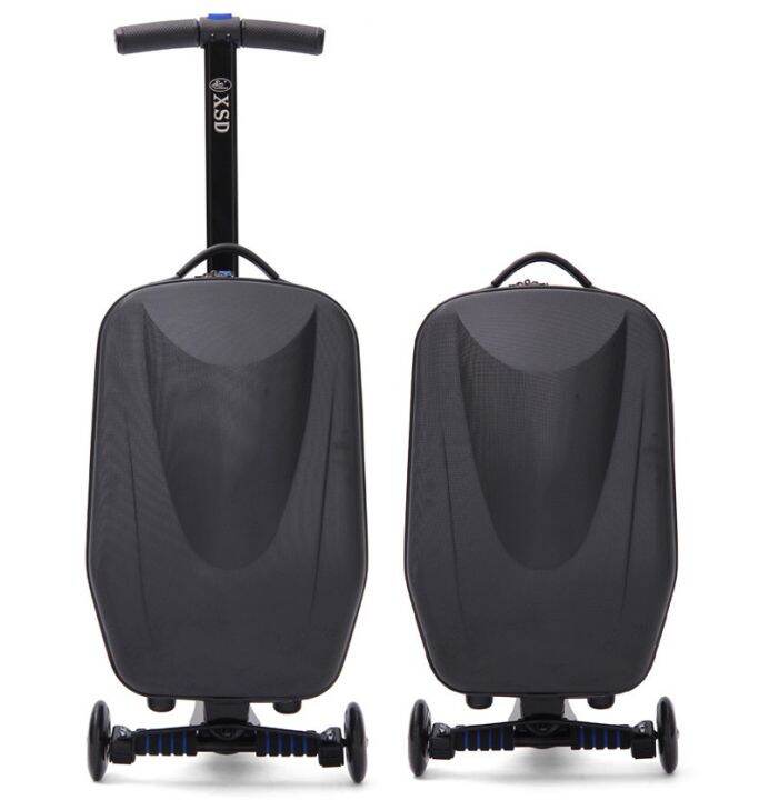 Scooter Luggage Trolley Skateboard Suitcase Boarding Box Travel Bag