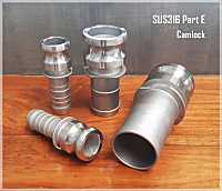 SS316 Camlock Part E Size 1/2"- 2.1/2" ข้อต่อสวมเร็ว สแตนเลส316