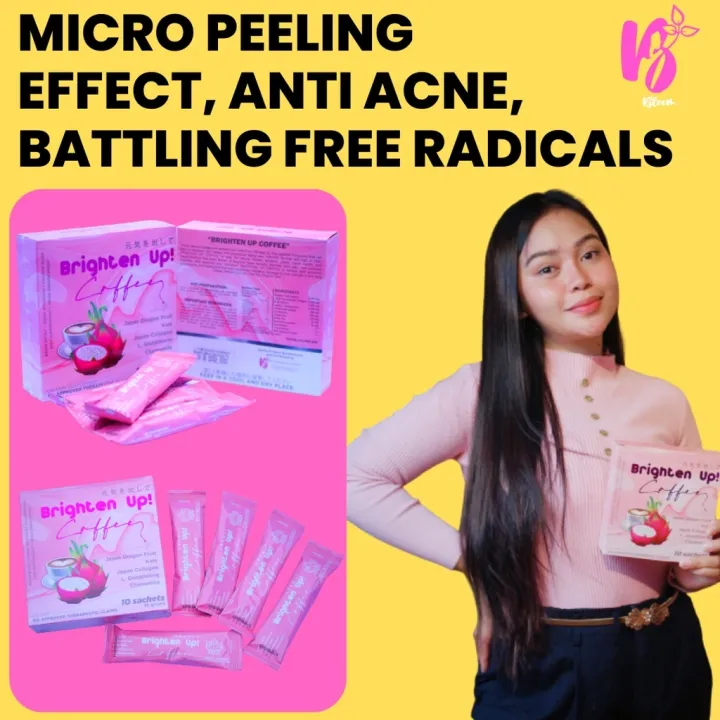 Natures Drink Brighten Up! Dragon Fruit Coffee with Chamomile Flower and Kale Leaf Vegetables