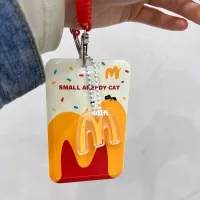 JENL McDonaldsKeychain ชุดการ์ดสำหรับนักเรียนการ์ดมื้ออาหารคู่รักที่ใส่บัตรประชาชนซองใส่บัตรมหาวิทยาลัย