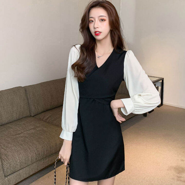 dress-fashionเเขนยาวพร้อมส่ง-เดรสสวยๆผ้านิ่มๆถูกๆรีบเลยจ้า-ชุดเดรสสั้นใส่ไปเที่ยว-ใส่ถ่ายรูปสวยๆ