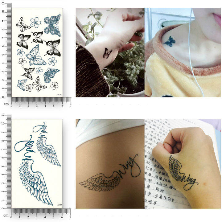 12pcsset-fake-tattoo-temporary-tattoos-stickers-water-transfer-sticker-butterfly-feather-wing-diamond-pattern-for-women-men